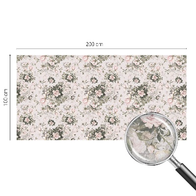 Folie geam intimitate model vitraliu Frumusețe florală