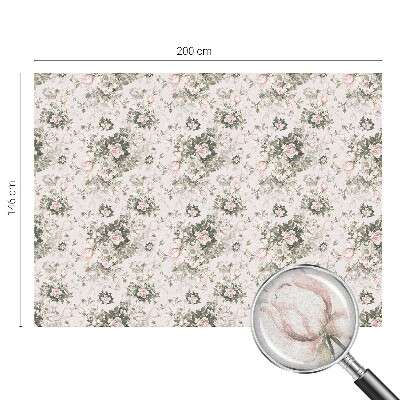 Folie geam intimitate model vitraliu Frumusețe florală