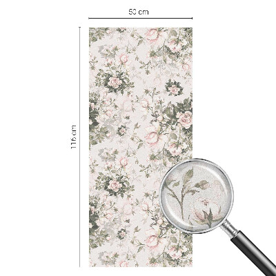 Folie geam intimitate model vitraliu Frumusețe florală