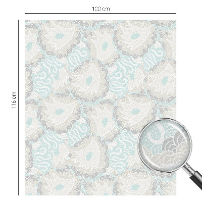 Autocolant vitraliu pentru geam Pene delicate