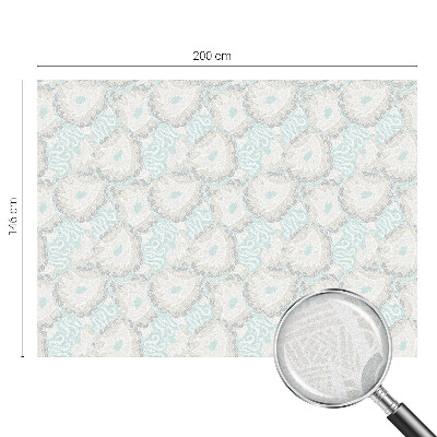 Autocolant vitraliu pentru geam Pene delicate