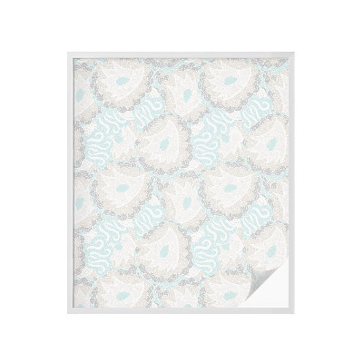 Autocolant vitraliu pentru geam Pene delicate