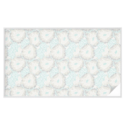 Autocolant vitraliu pentru geam Pene delicate