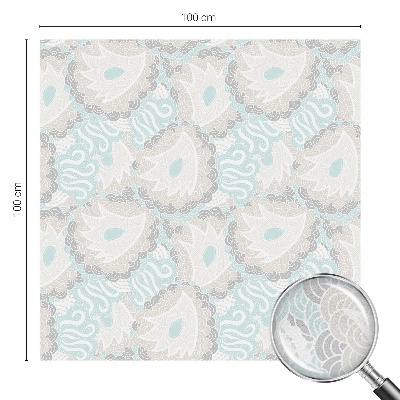 Autocolant vitraliu pentru geam Pene delicate