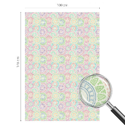 Folie geam intimitate model vitraliu Mandale colorate