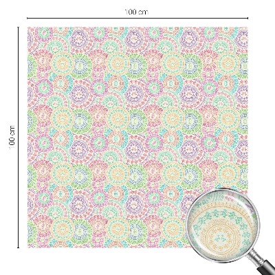 Folie geam intimitate model vitraliu Mandale colorate