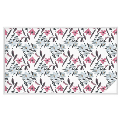 Folie decorativă vitraliu pentru uși și ferestre Model floral