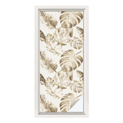 Autocolant vitraliu pentru geam Plante tropicale