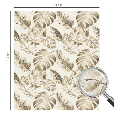 Autocolant vitraliu pentru geam Plante tropicale