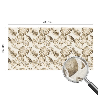 Autocolant vitraliu pentru geam Plante tropicale