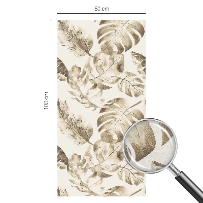 Autocolant vitraliu pentru geam Plante tropicale