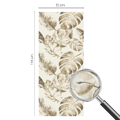 Autocolant vitraliu pentru geam Plante tropicale