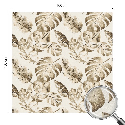 Autocolant vitraliu pentru geam Plante tropicale