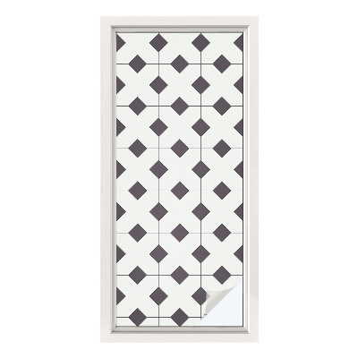 Folie decorativă geam Diamante albe și negre