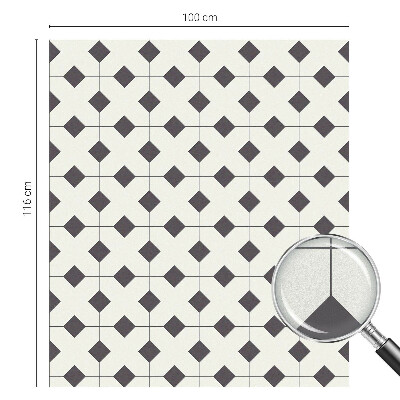 Folie decorativă geam Diamante albe și negre