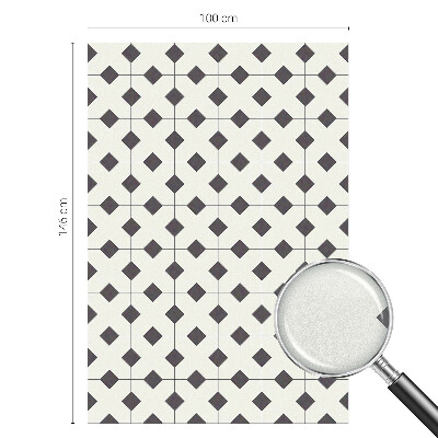 Folie decorativă geam Diamante albe și negre