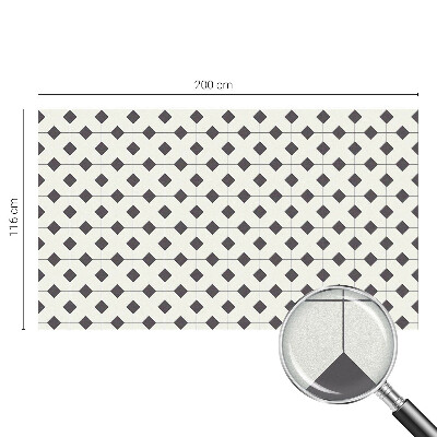 Folie decorativă geam Diamante albe și negre