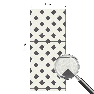 Folie decorativă geam Diamante albe și negre