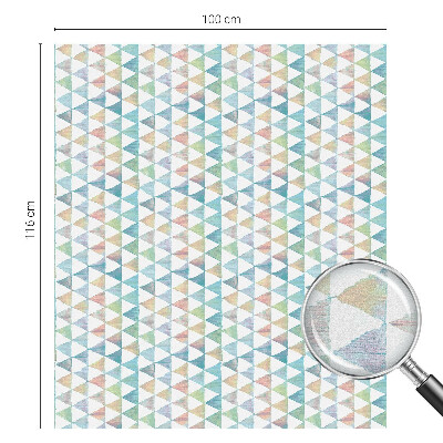 Folie geam intimitate model vitraliu Triunghiuri geometrice