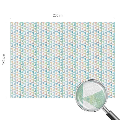 Folie geam intimitate model vitraliu Triunghiuri geometrice