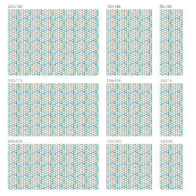 Folie geam intimitate model vitraliu Triunghiuri geometrice