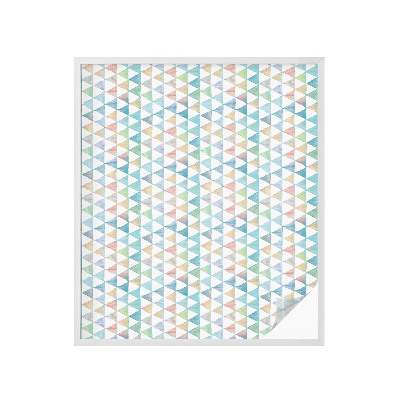 Folie geam intimitate model vitraliu Triunghiuri geometrice