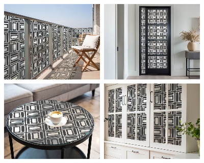 Folie decorativă vitraliu pentru uși și ferestre Model energetic