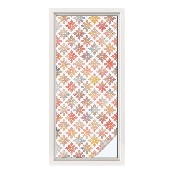 Folie geam intimitate model vitraliu Frumusețe florală