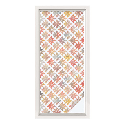 Folie geam intimitate model vitraliu Frumusețe florală