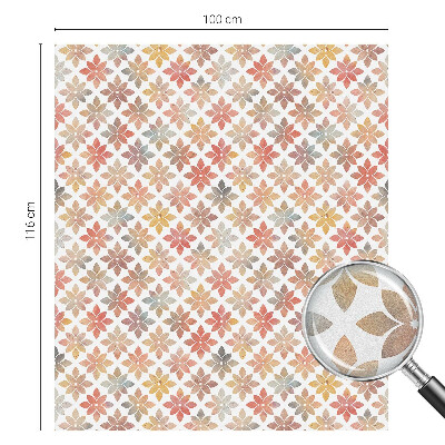 Folie geam intimitate model vitraliu Frumusețe florală