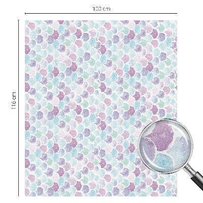 Autocolant vitraliu pentru geam Puncte pastelate