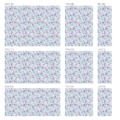 Autocolant vitraliu pentru geam Puncte pastelate