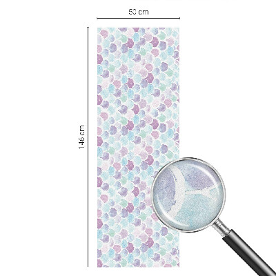 Autocolant vitraliu pentru geam Puncte pastelate