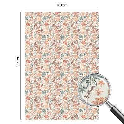 Folie decorativă vitraliu pentru uși și ferestre Aranjament floral