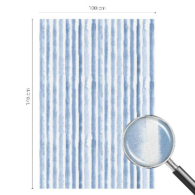 Autocolant vitraliu pentru geam Dungi albastre