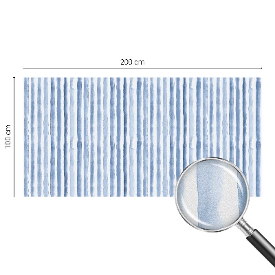 Autocolant vitraliu pentru geam Dungi albastre