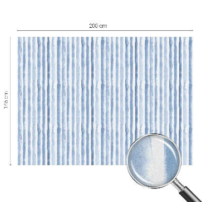 Autocolant vitraliu pentru geam Dungi albastre