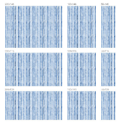 Autocolant vitraliu pentru geam Dungi albastre