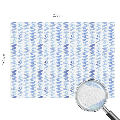Folie decorativă geam Valuri albastre