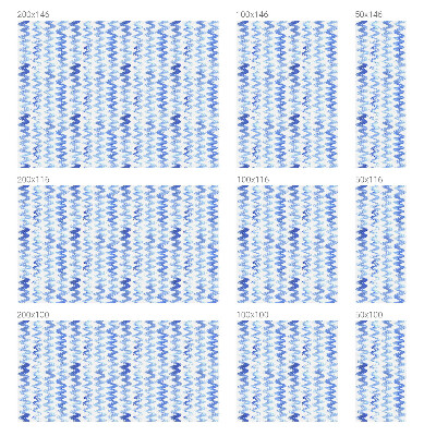 Folie decorativă geam Valuri albastre