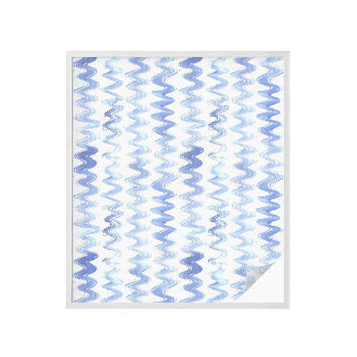 Folie decorativă geam Valuri albastre