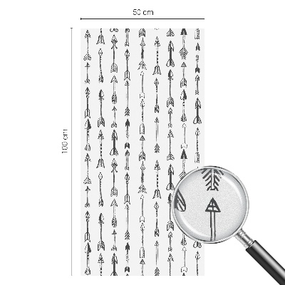 Folie geam intimitate model vitraliu Săgeți geometrice