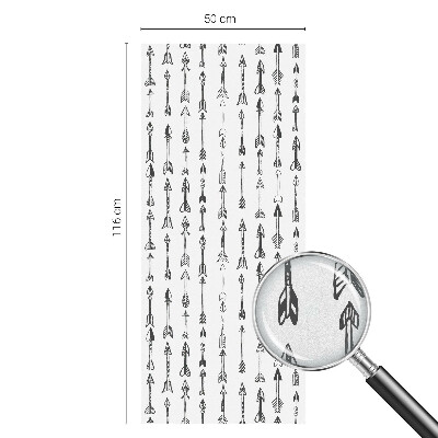 Folie geam intimitate model vitraliu Săgeți geometrice