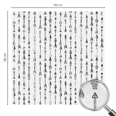 Folie geam intimitate model vitraliu Săgeți geometrice