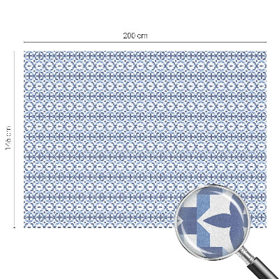 Autocolant vitraliu pentru geam Mozaic albastru