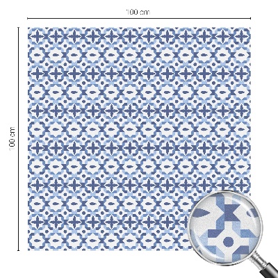 Autocolant vitraliu pentru geam Mozaic albastru