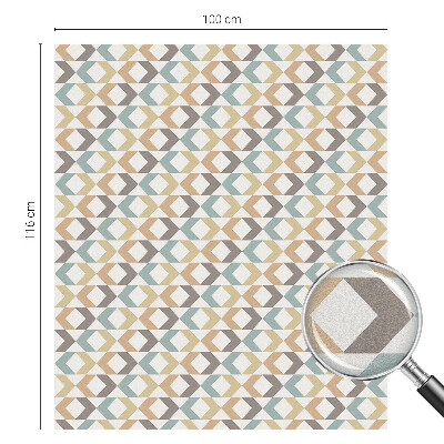 Folie decorativă vitraliu pentru uși și ferestre Romburi geometrice