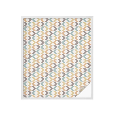 Folie decorativă vitraliu pentru uși și ferestre Romburi geometrice