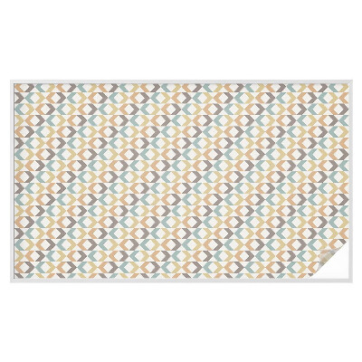 Folie decorativă vitraliu pentru uși și ferestre Romburi geometrice