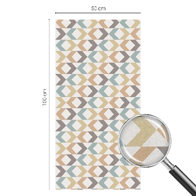 Folie decorativă vitraliu pentru uși și ferestre Romburi geometrice